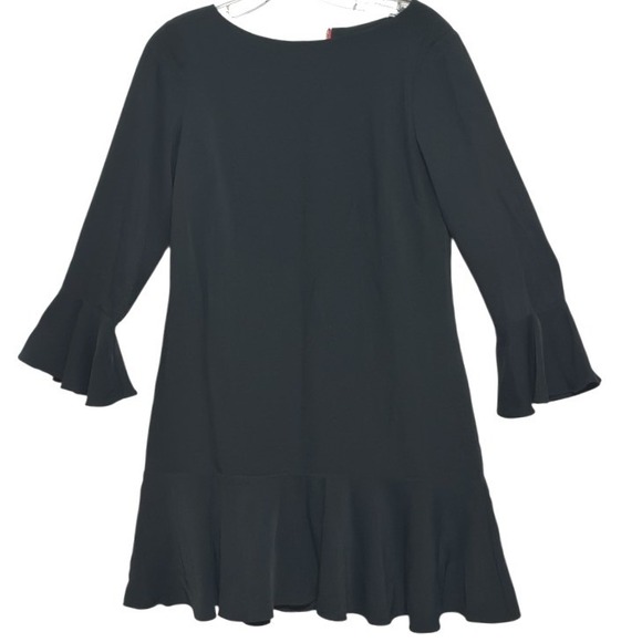 Sail to Sable Dresses & Skirts - Sail to Sable Dress Black Ruffle Hem  Long Bell Sleeve Career Cocktail Party 4